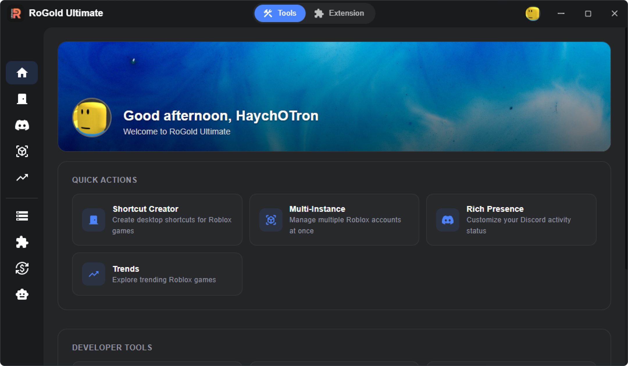 RoGold Ultimate desktop app